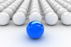 white and blue balls