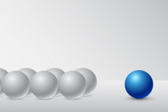 Line of balls
